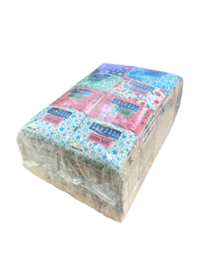 Onwards - Ladies Packet Tissue<br/> 5 Tubes x 12 Packs x 8 Sheets x 3 ply
